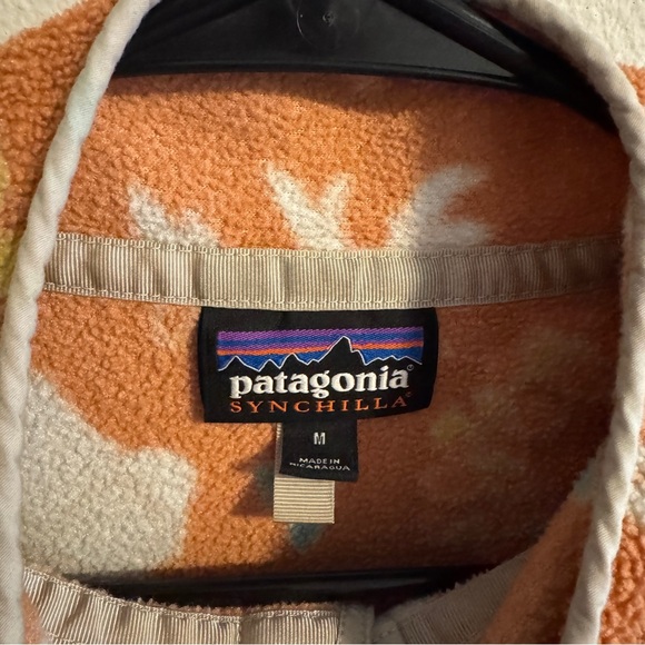 Patagonia Floral Snap-T Fleece Pullover - Flower Power Womens Medium - Picture 4 of 5